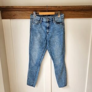 VTG Gap Denim Jeans Womens 10/30 High Rise Legging Tapered Stretch Bangladesh